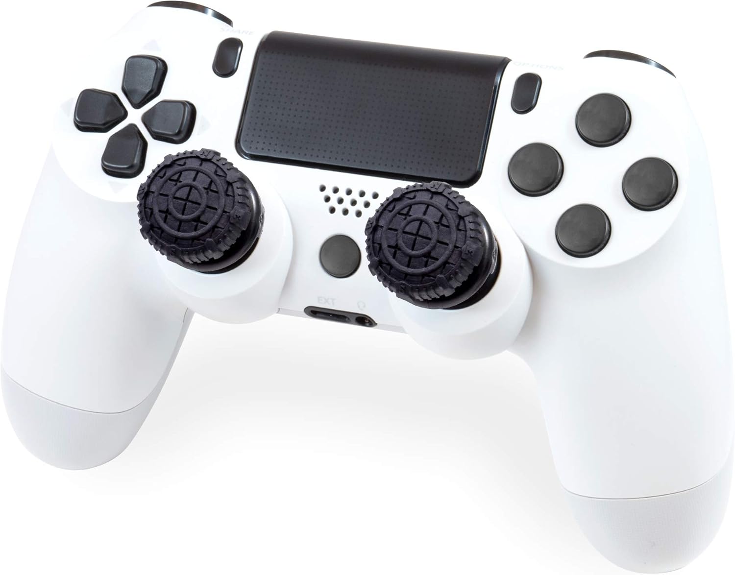 KontrolFreek FPS Freek Battle Royale Nightfall for PlayStation 4 (PS4) and PlayStation 5 (PS5) | Performance Thumbsticks | 2 High-Rise Convex Black