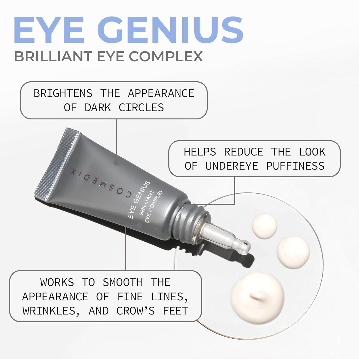 COSMEDI Brillian Unde Ey Crea fo Dar Circle Puffines Firmin Ey Seru fo Fin Lines Wrinkle Puff Eyebags