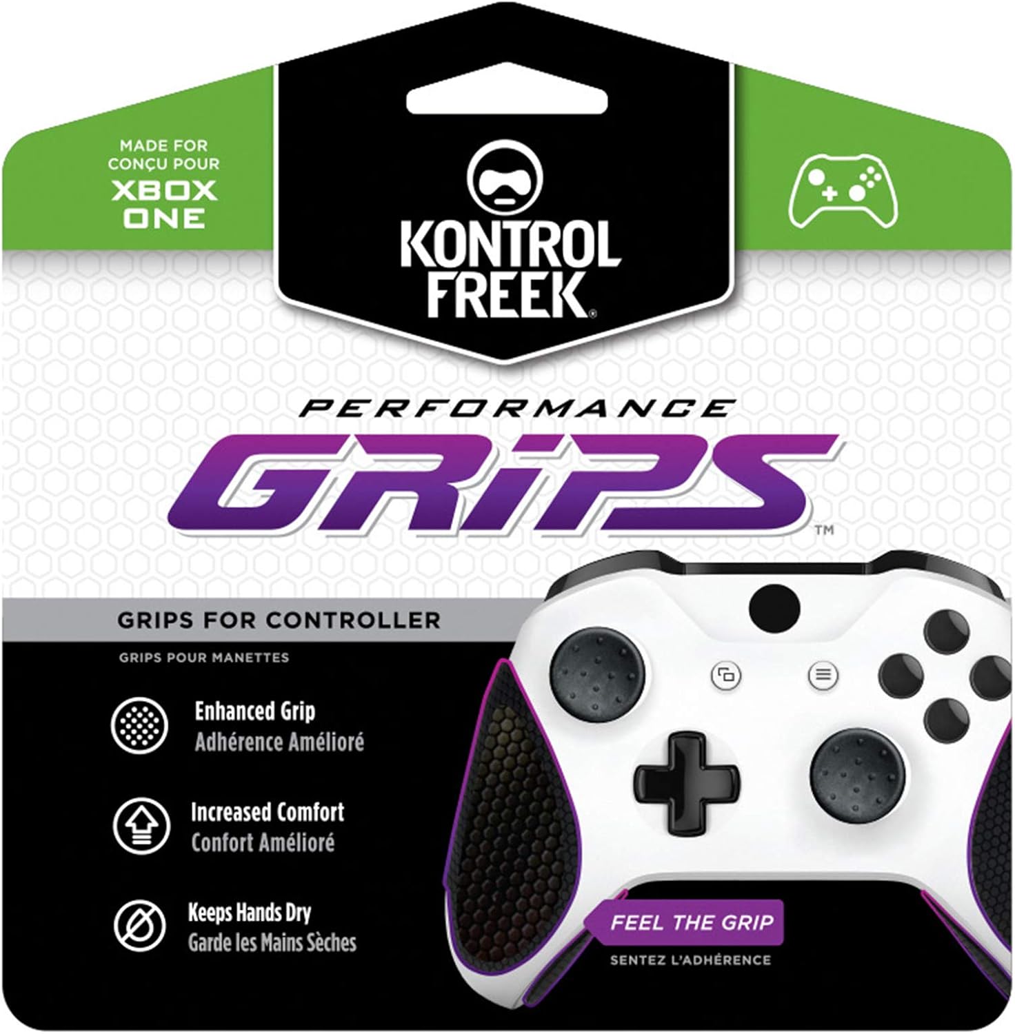KontrolFreek Performance Grips for Xbox One and Xbox Series X Controller (Galaxy Purple)