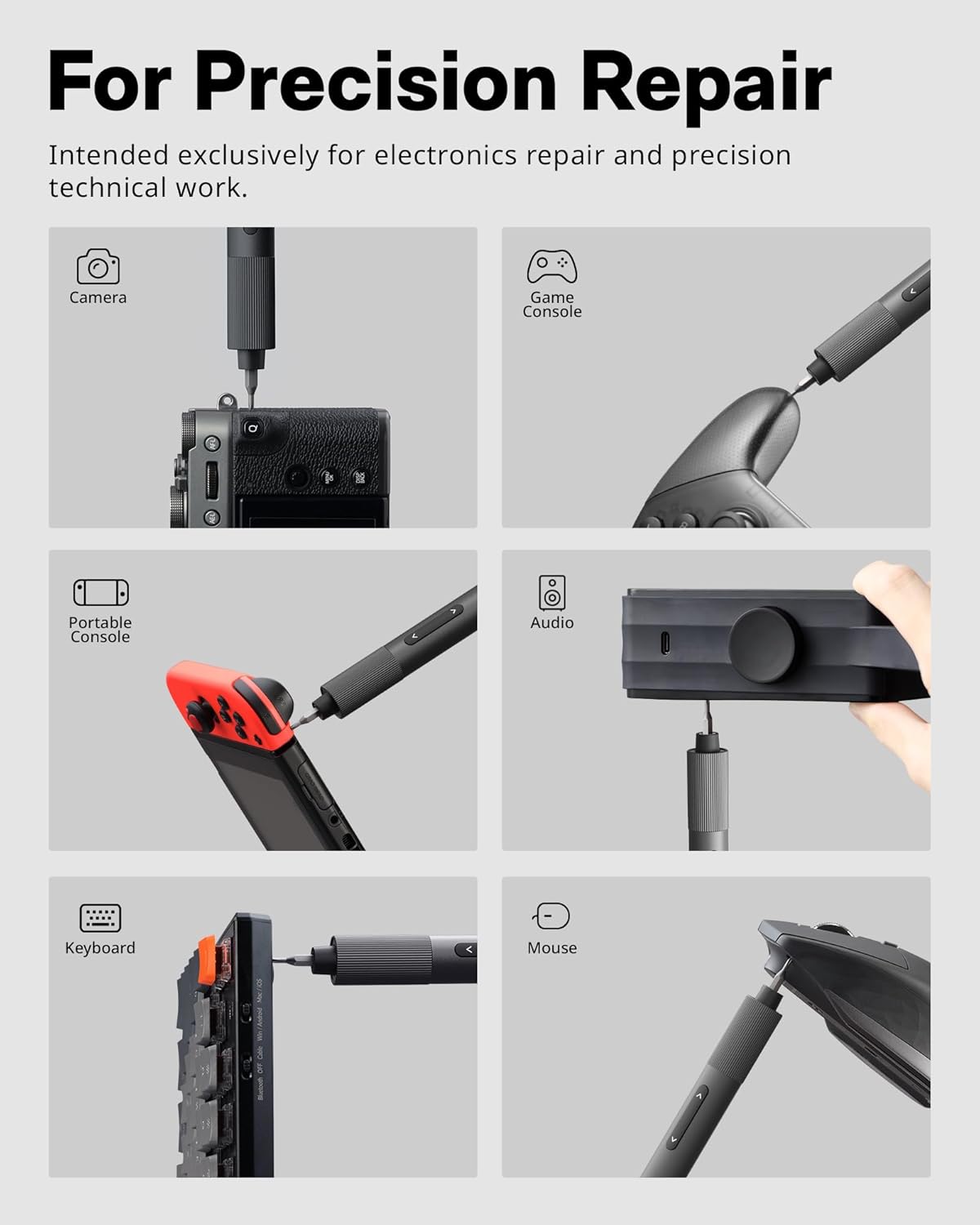 HOT 25-in- Min Electri Screwdriver 3.7 Precisio Screwdrive Set USB- Rechargeable Compac Magneti Too fo Phone Laptop Camera DI Projects Electronic Repair