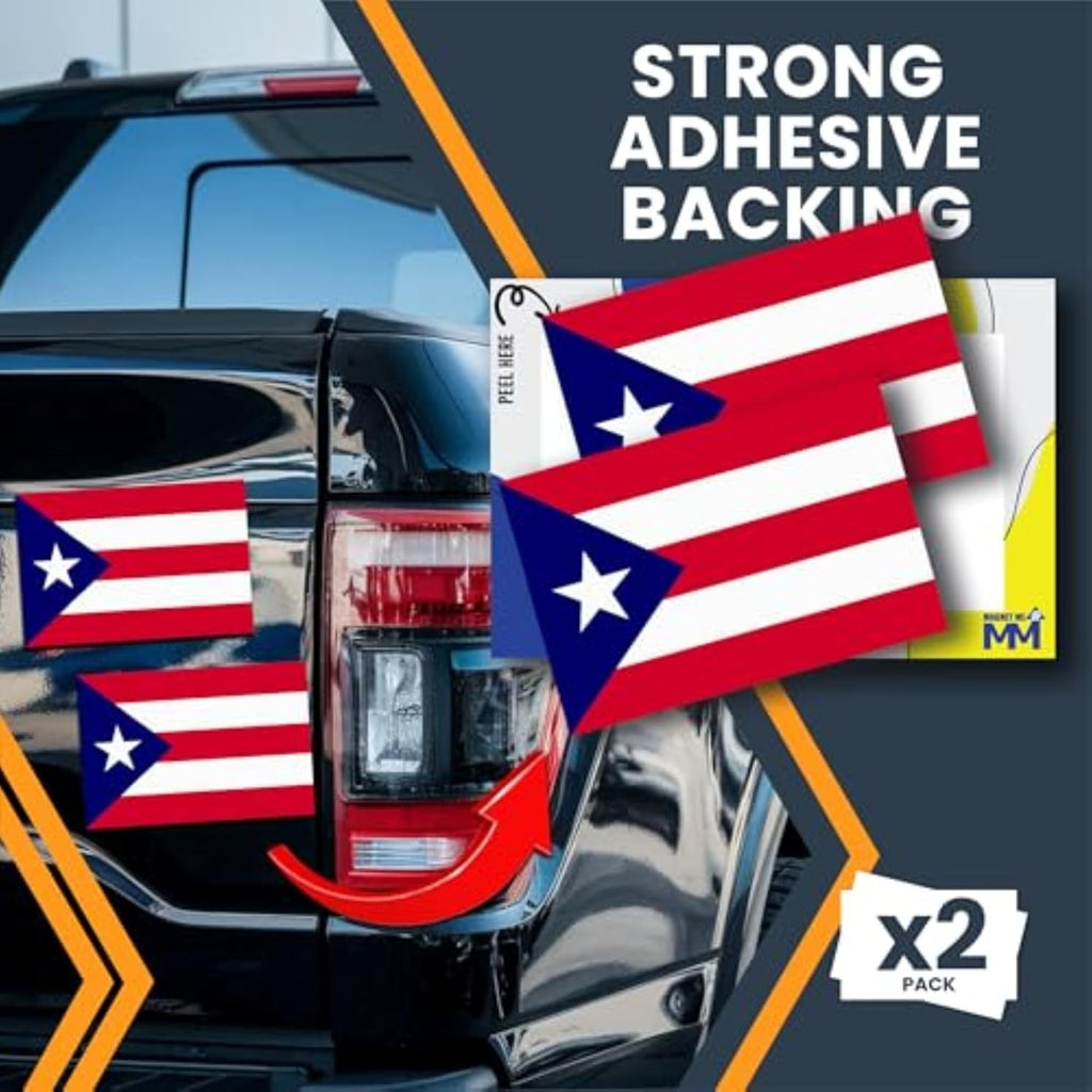 Puert Ric Fla Bumpe Sticke 3x Boricu Prid Ca Decal Pack Puert Rica Fla Sticke fo Cars Laptops Wate Bottle Outdoo U Viny Adhesive Mad i USA
