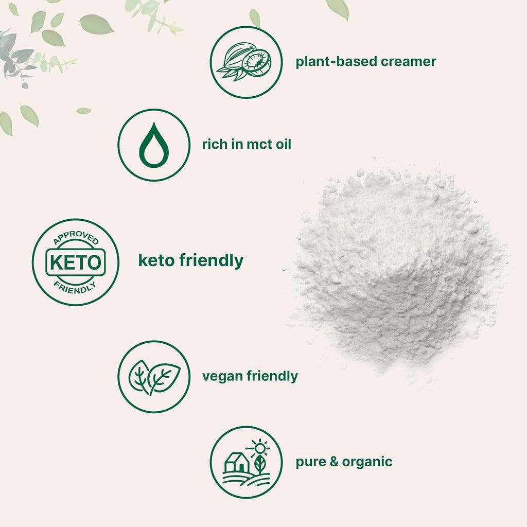 Micr Ingredient Organi Coconu Mil Powder L Plant-Base Creame fo Coffee Te Smoothie Pur Ric i MC Non-GMO Gluten-Free Ket Pale Friendly