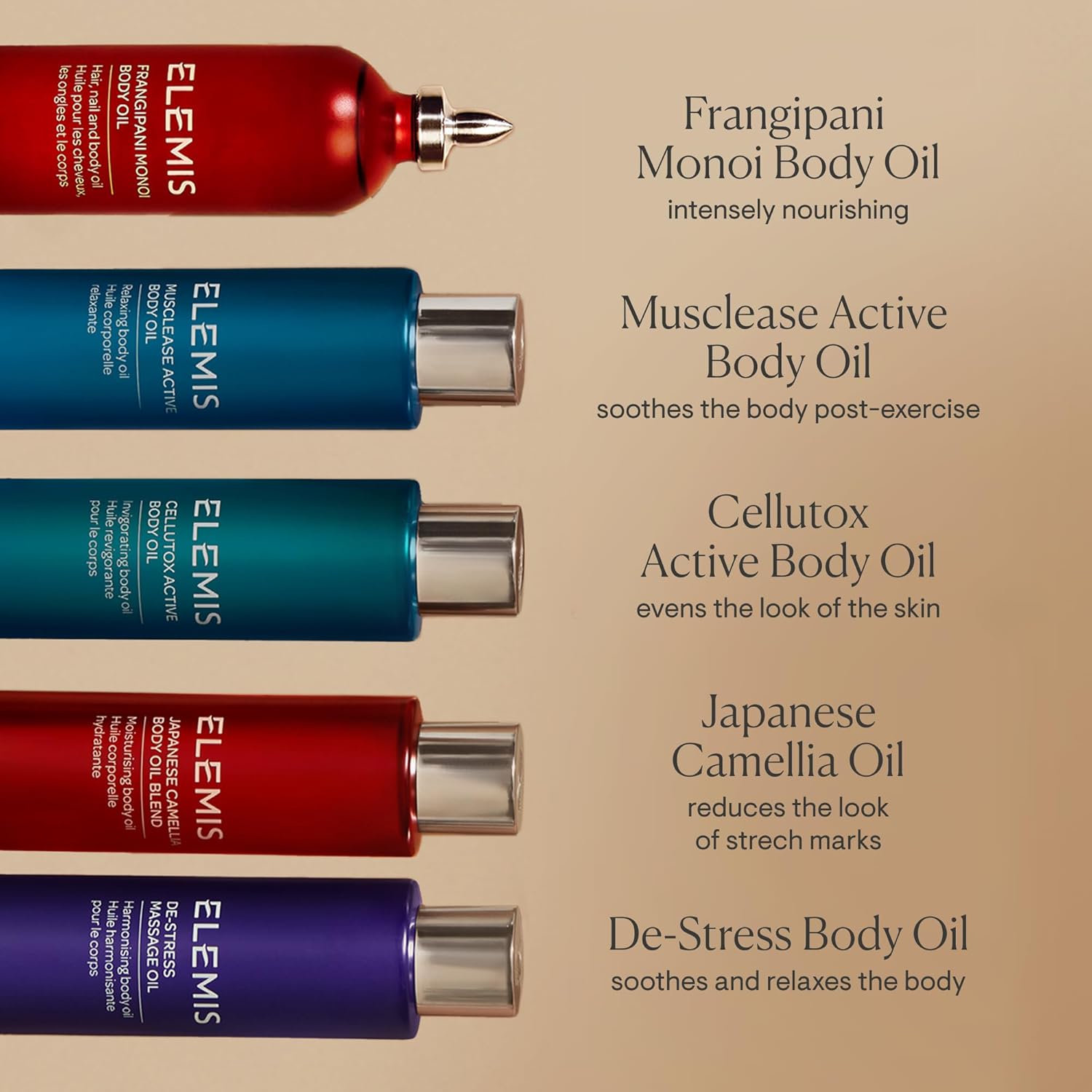 ELEMI Frangipan Mono Bod Oi 100ml Luxuriou Nourishin Oi fo Soft Hydrate Ski Hair