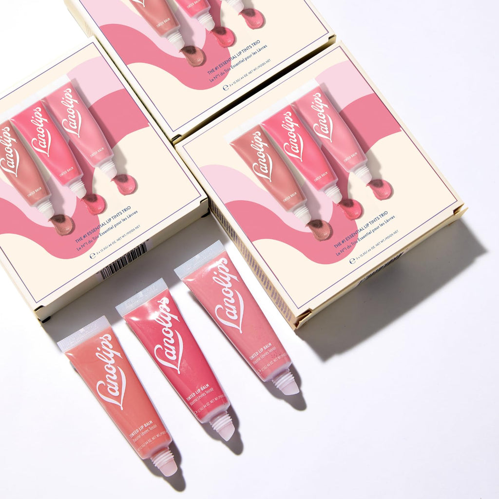 Lanolip Essential Li Tin Gif Se Tinte Lanoli Li Bal Se Hydratin Li Moisturize Ki wit Thre Universa Shade (12.5 0.4 o each)
