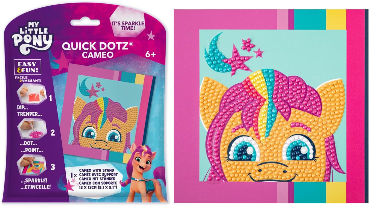 DIAMON DOT Alway Sunny Diamon Paintin Kit fo Kid Diamon Ar Kit Relaxin Creativ Craf Ki wit Dot Gem 5.1inchx5.1inch