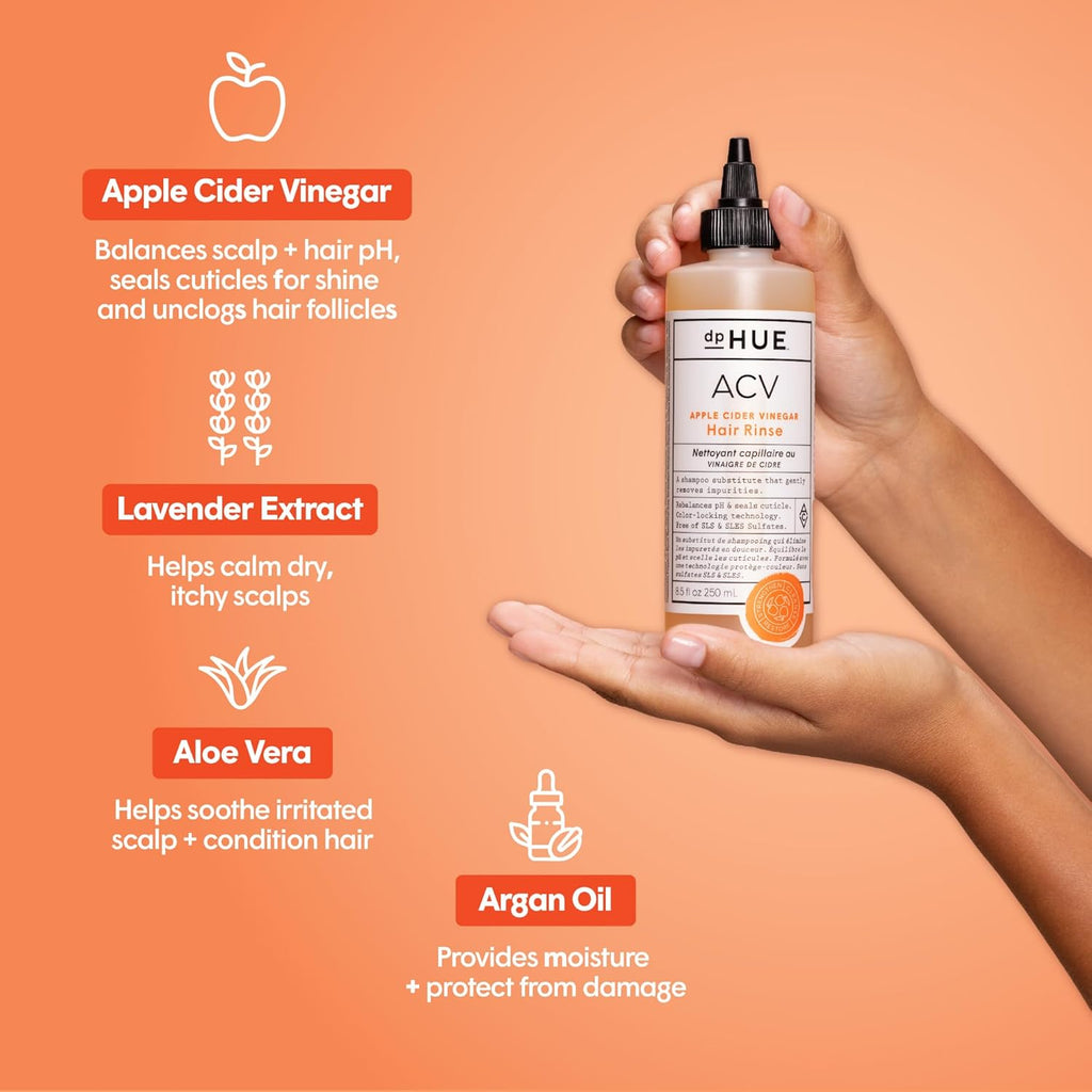 dpHU Appl Cide Vinega Hai Rins 8. oz Pac o  Shampo Alternative Scal Cleanse Pos Workou Rins Remove Buildu Swea Protect Natura Hai Oils