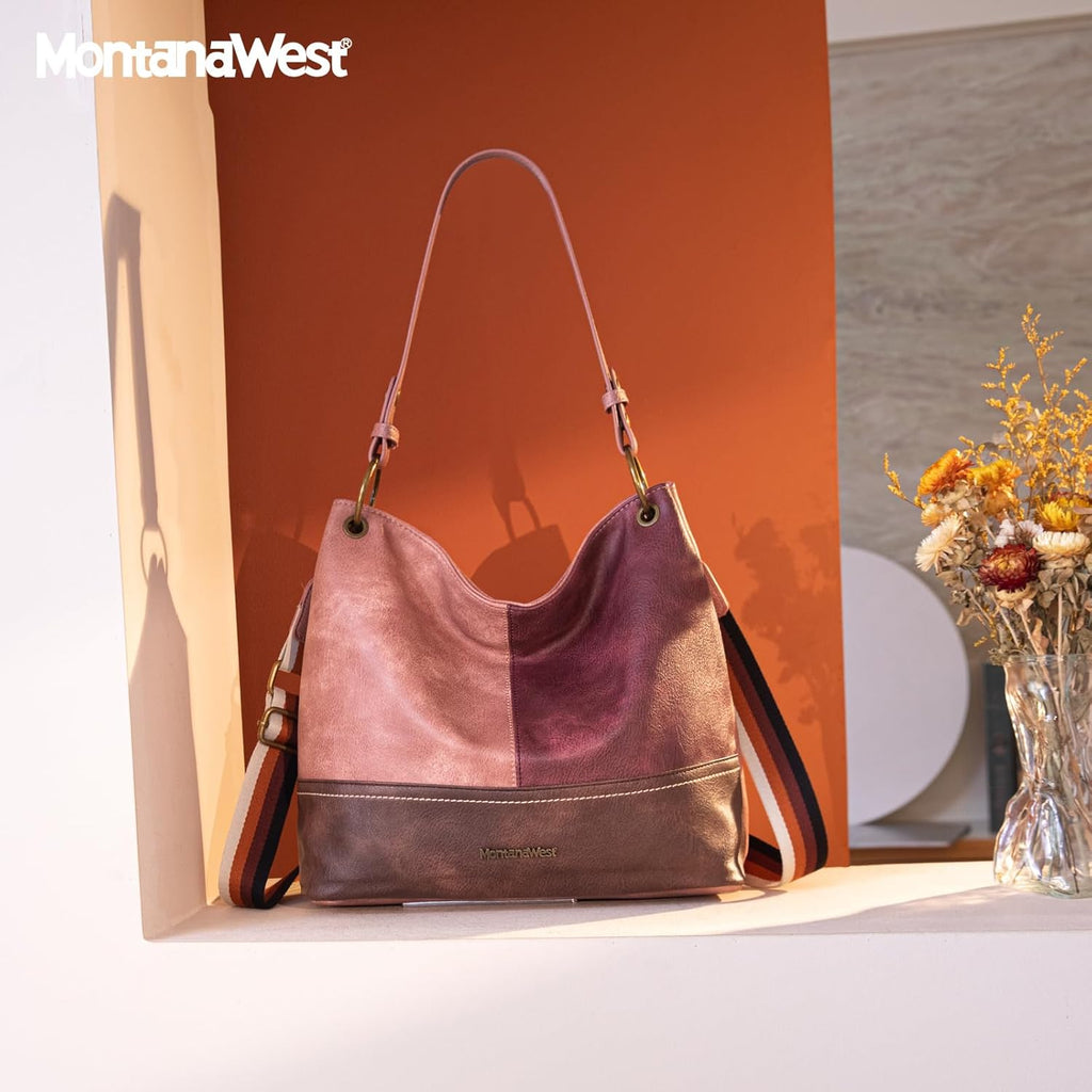 Montana West Purses for Women Hobo Shoulder Handbags with Zipper