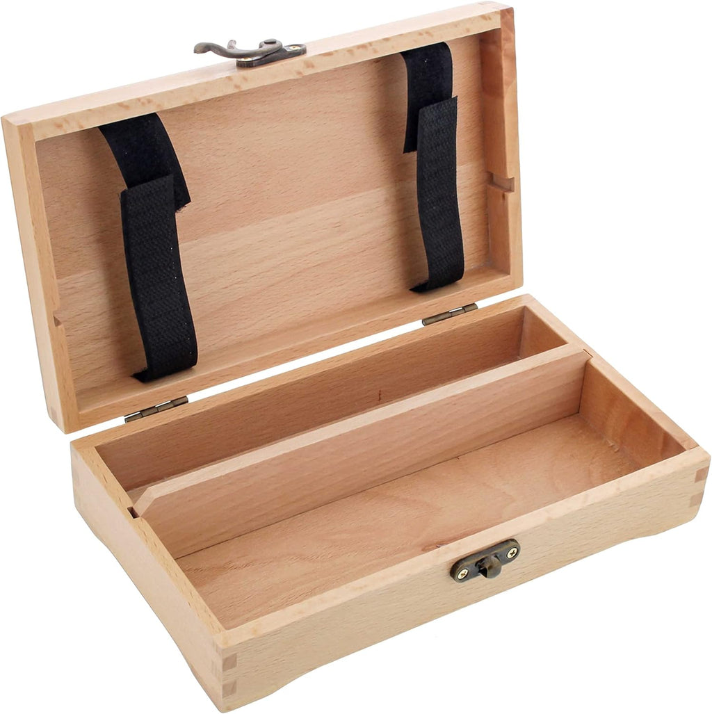 U.S Ar Suppl Multi-Functio Artis Suppl Bo wit Lockin Clasp Woode Ar Bo fo Artis Supplies Brushes Pencils Erasers Too Storag Organize Cas t Protec an Transport