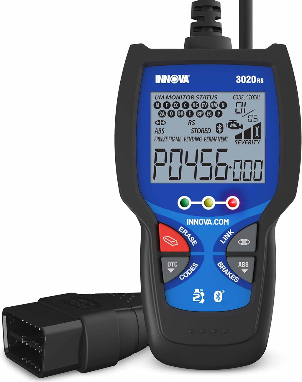 INNOV 3020R Fas Easy-to-Us Chec Engin Cod Reader OBD Sca too fo AB Clea wit Fi Par Recommendations Maintenanc Schedules Fre TSB o iPhon Android