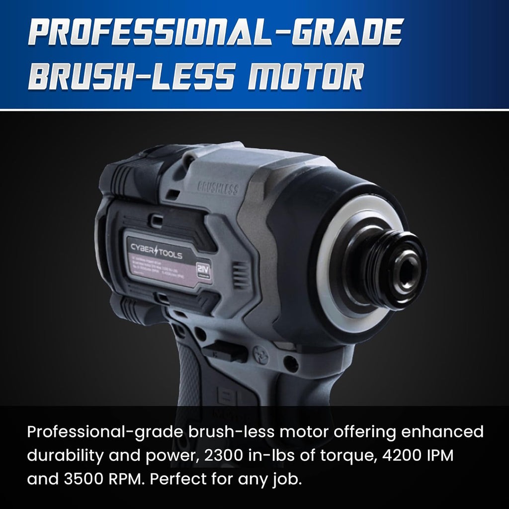 21 Brushles Cordles Driver Compac an Ligh Weight 230N Ma Torque 400 IPM 320 RP wit LE Light Batterie 2000mAh Charger an Cas Included