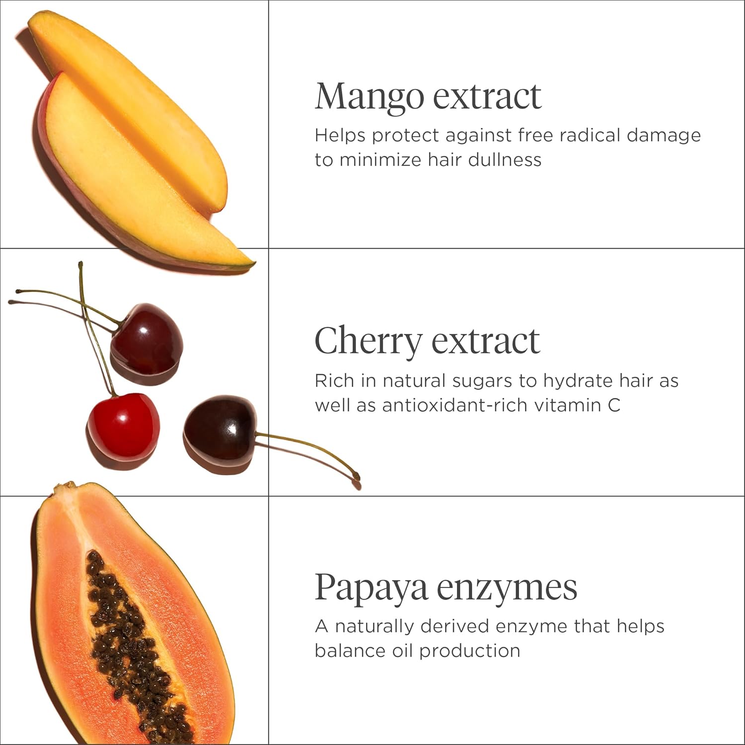 Brioge Superfood Mang Cherr Balancin Shampoo Replenis Dull Dr Hai an Balanc Oi fo Oil Hair Control Oi an Nourishe Al Hai Type an Textures Vegan Cruelty-Free 12. f oz