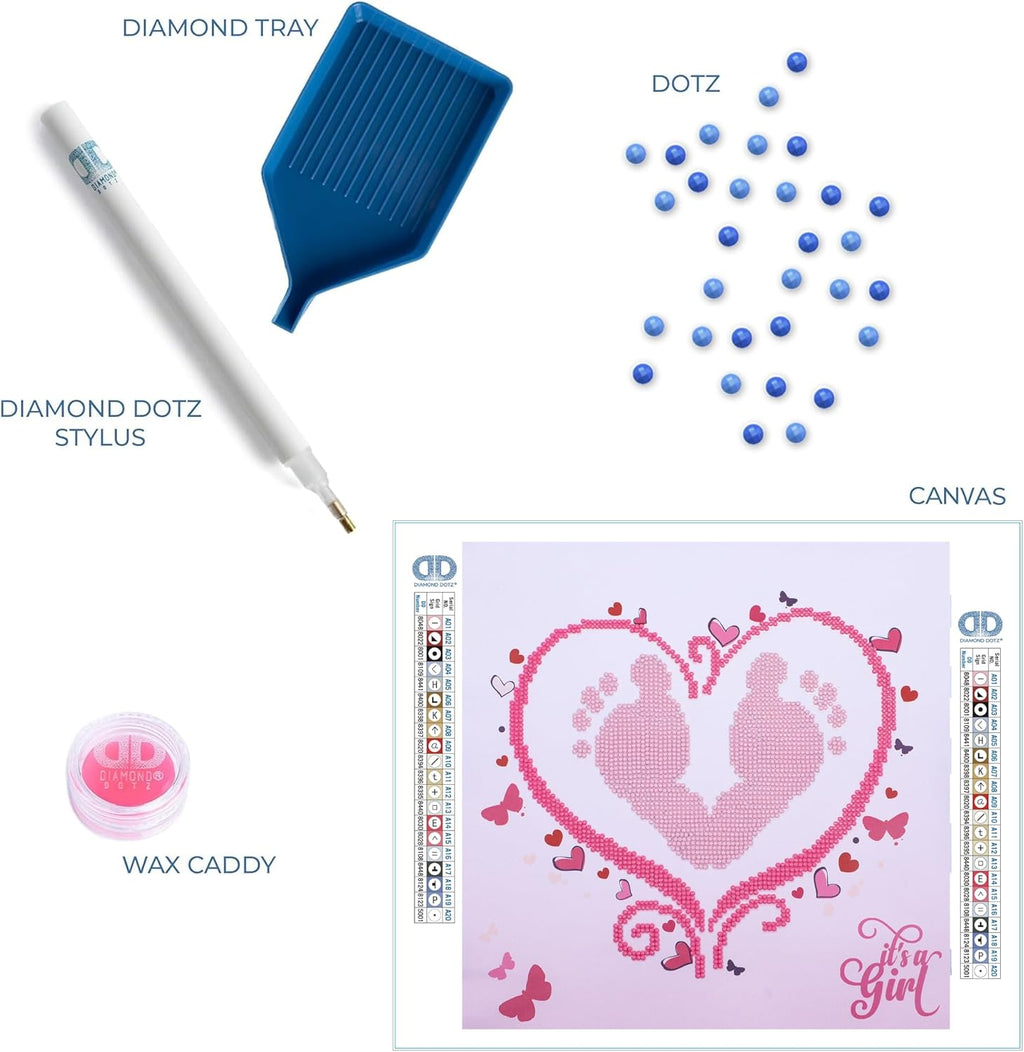 DIAMON DOT a Hom It' Gir Diamon Paintin Kit fo Adult Diamon Ar Kit Relaxin Creativ Craf Ki wit Dot Gem 12inchx12inch
