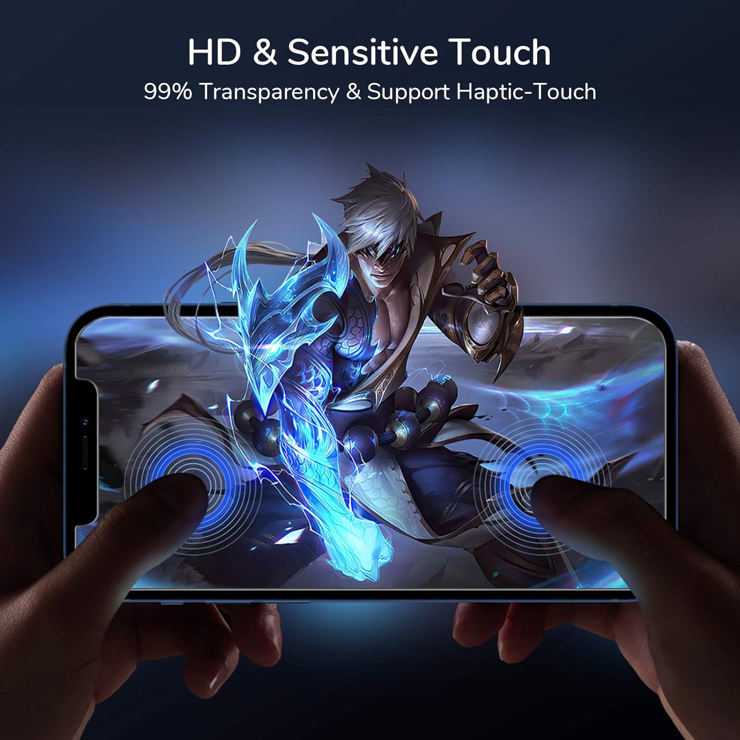 Scree Protecto fo iPhon 12/1 Pro Tempere Glas Fil [Eas Installatio Frame [9 Hardness [Cas friendly [99.99 H Clear [Bubbl Free [Sensitiv Touch fo Appl 6.1inc  Pack