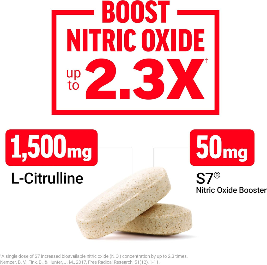 Force Factor Score! XXL Nitric Oxide Booster Supplement for Men with L-Citrulline, Horny Goat Weed, Black Maca, & Tribulus Terrestris to Increase Stamina, Energy, and Physical Performance, 30 Tablets