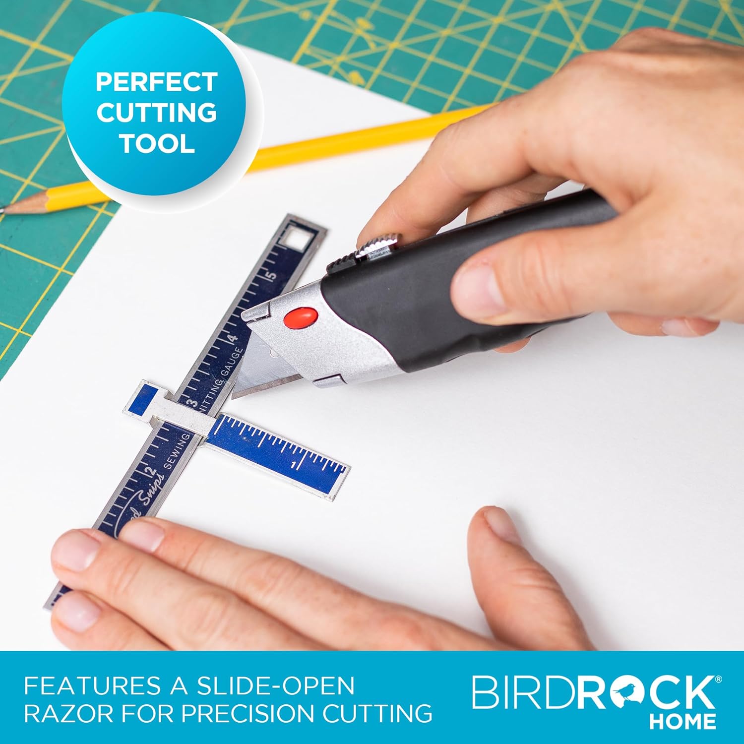 INTERNET' BES Premiu Utilit Knif Se Retractabl Bo Cutte wit Rubbe Handl Heavy-Dut Cuttin fo Cardboard Carpet Plasti Retractabl Blad Include Razo Knive Extr Blades