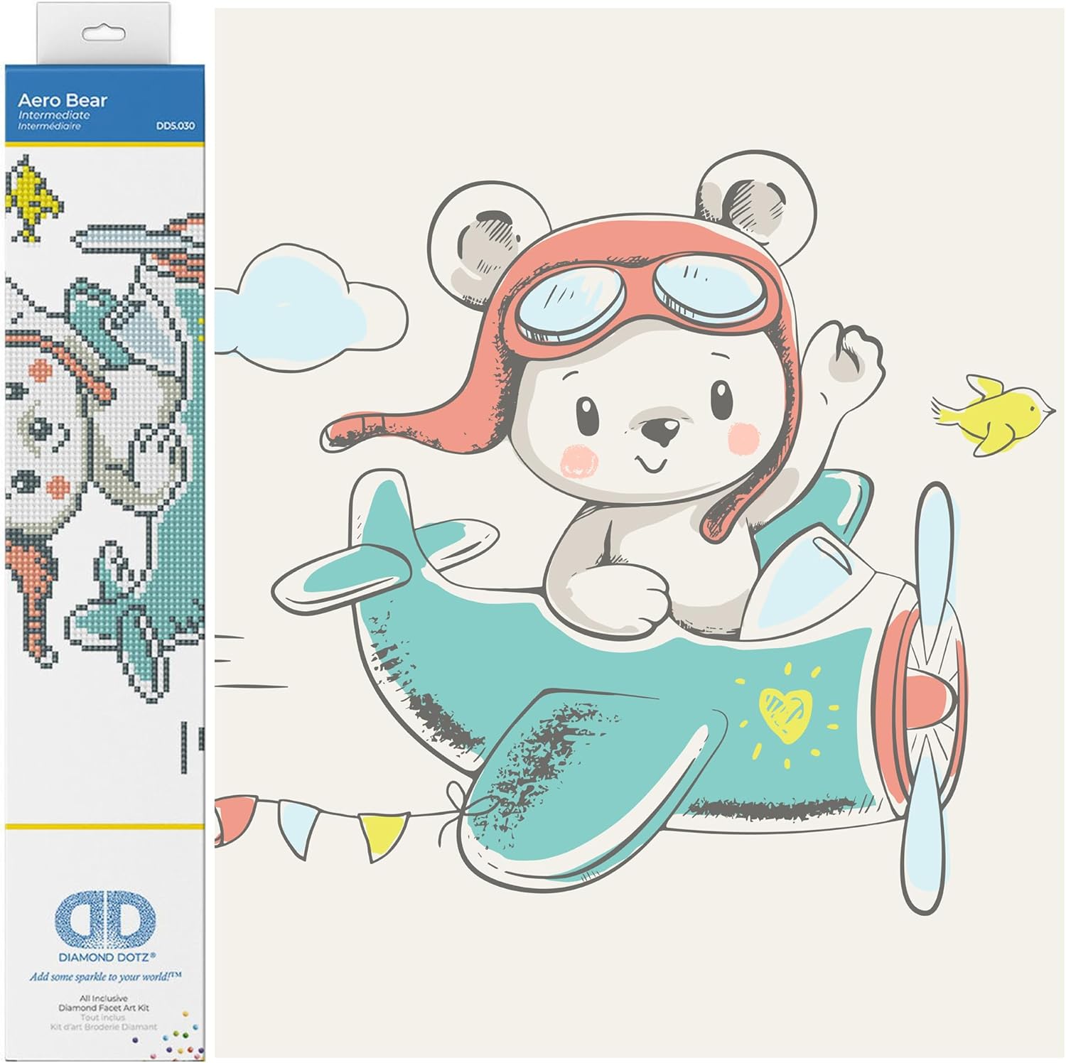 DIAMON DOT Aer Bea Diamon Paintin Kit fo Adult Diamon Ar Kit Relaxin Creativ Craf Ki wit Dot Gem 11x13