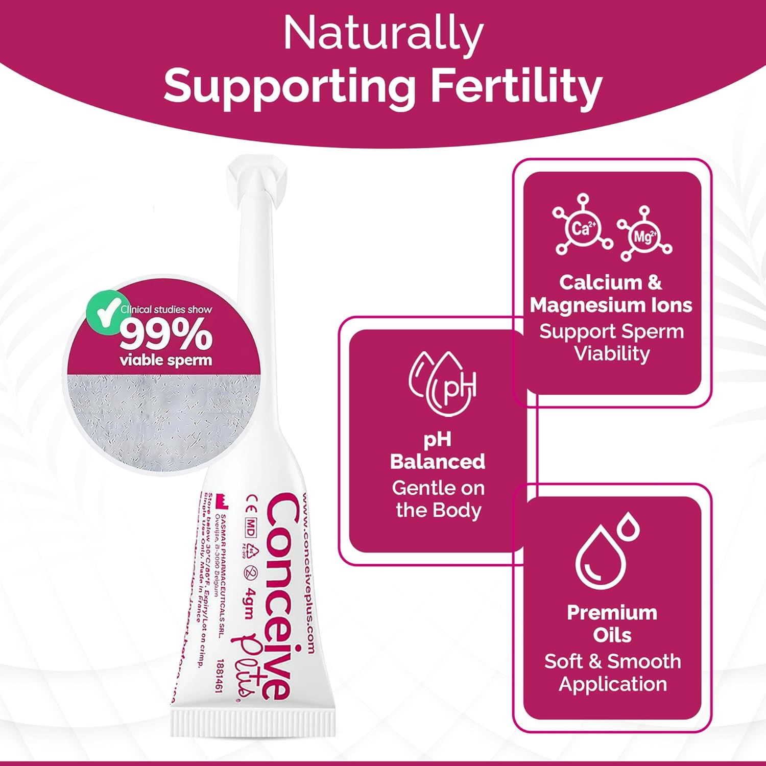 CONCEIV PLU Fertilit Lubrican fo Couple Tryin t Conceiv Naturall Water-Base Lub an Lub Suppor fo Intimac Wate Base Lubrificatio fo Wome p Balanc  Pre-Fille Applicators