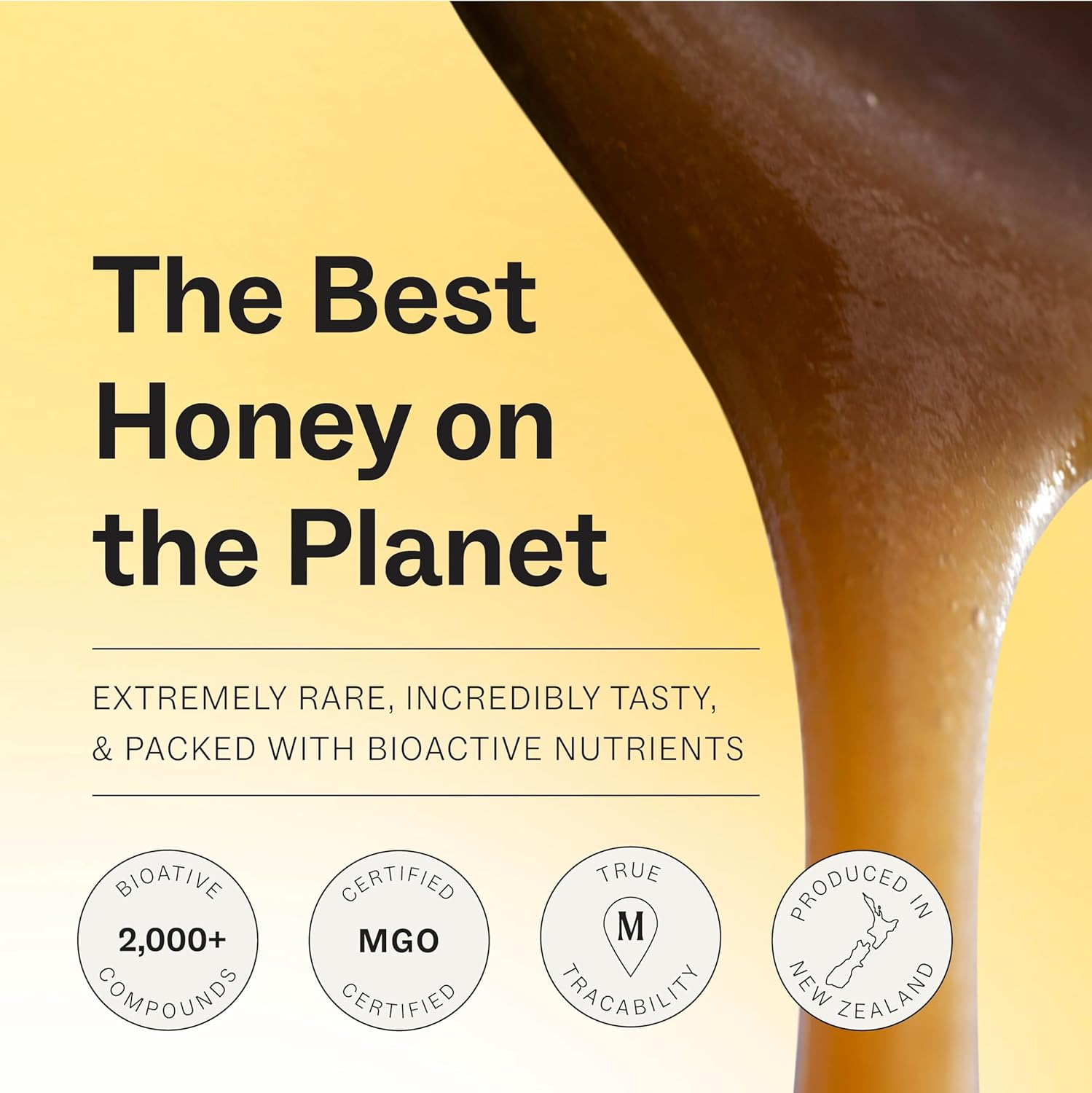 Manukor Ra Manuk Hone MG 50+ Ne Zealan Honey Non-GMO 3rd-Part Tested Glyphosat Residu Fre Certified 2000 Natura Compounds Traceabl fro Hive-to-Hand Dail Wellnes Suppor 250g