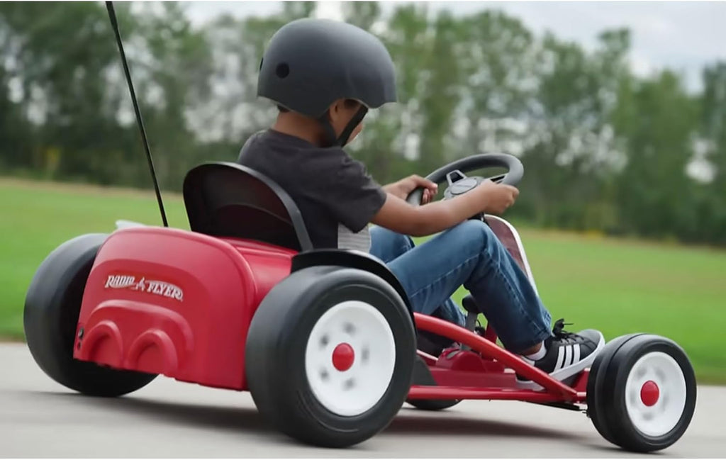 Radio Flyer Kids Go Kart, Ultimate Outdoor Racing Cart for Ages 3 to 8 Years Old, Red