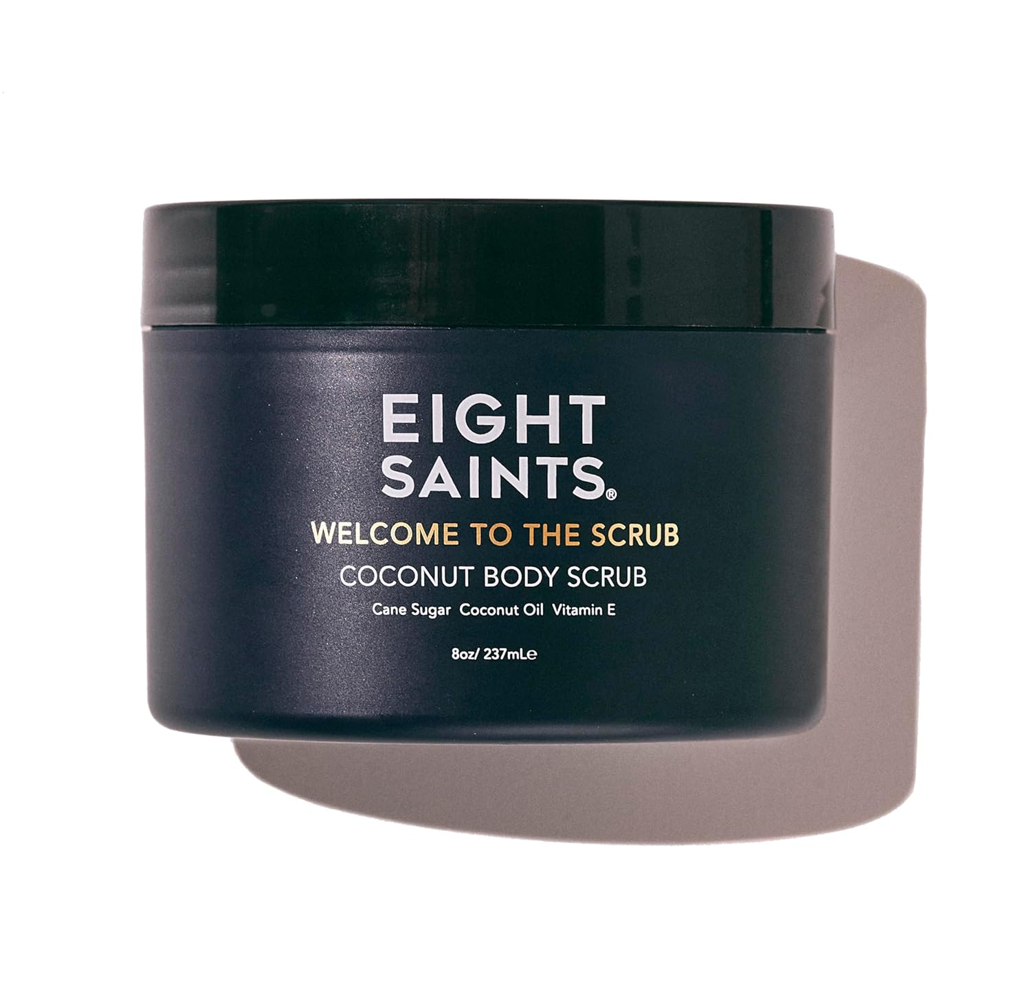 Eigh Saint Welcom t th Scru Coconu Bod Scrub Natura an Organi Exfoliatin Suga Scru fo Acne Cellulite Dee Cleansing Scars Wrinkles Exfoliat an Moisturiz Skin Ounces