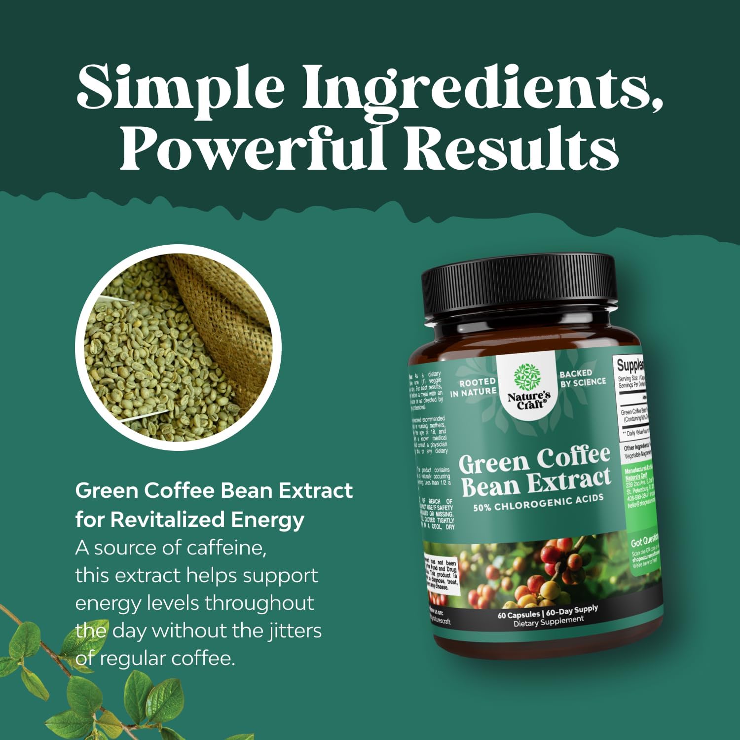 Gree Coffe Bea Extrac Natura Appetit Suppressan fo Wome Herba Fa Burner fo Wome an Me fo Improve Dail Energ an Immunity