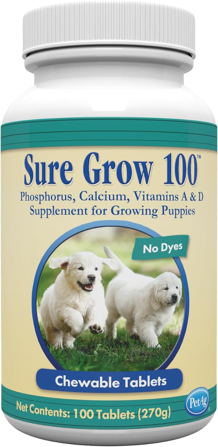 PetA Sur Gro 10 Promote Optima Bon Developmen i Puppie Eigh Week an Olde wit Calcium Phosphorus an Vitamin  10 Chewabl Tablets