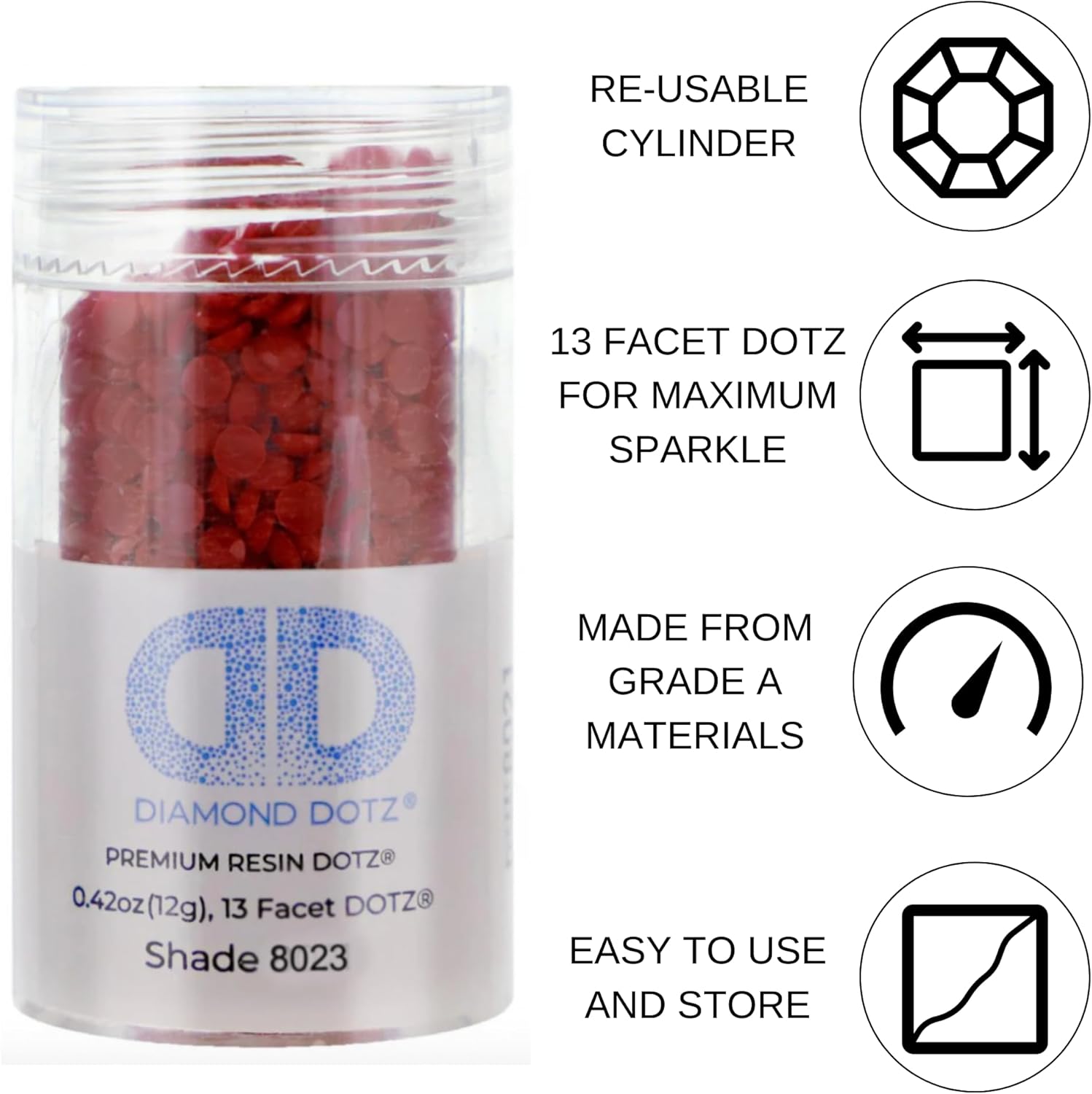 Diamon Dot 2.8M 12 Cylinde Burgund Freestyl Diamon Paintin Beads Diamon Ar Beads Replacemen Drills Loos Gem fo DI Craft an Ar Projects