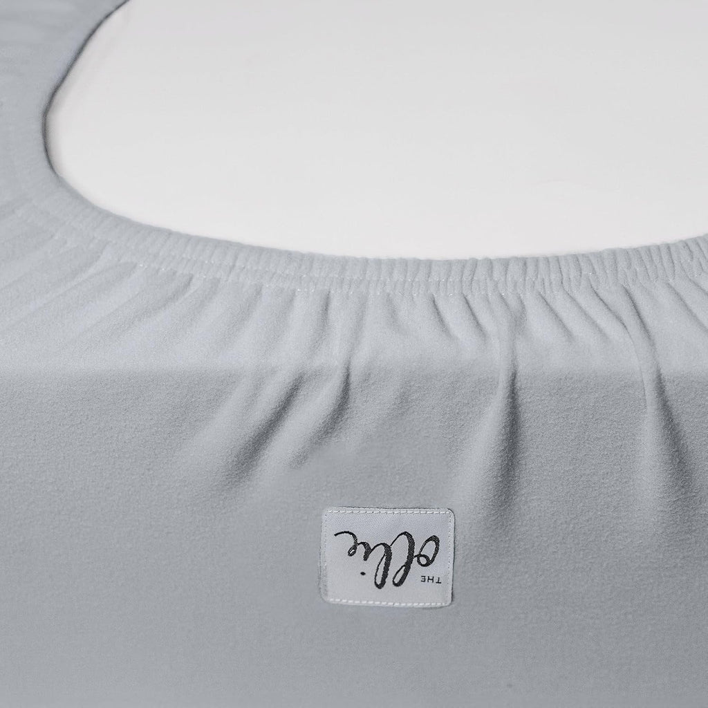 Th Olli Cri Sheet Moisture-Wickin Materia Keep Bab Saf an Dry Ful Premiu Elasti Perimeter Eas t Pul O an Off (Stone)