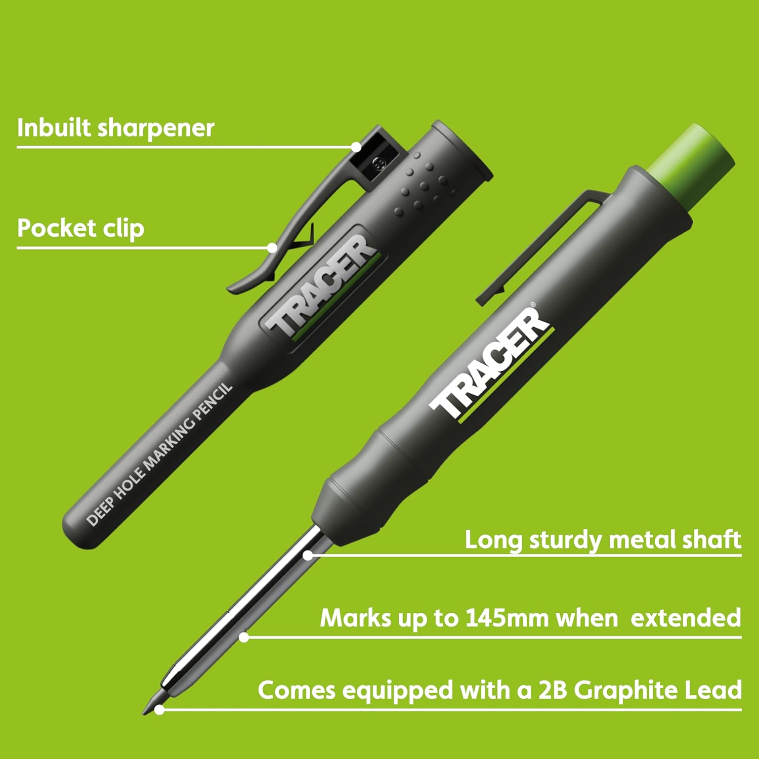 Trace Dee Hol Constructio Penci Sit Holster Extendabl 2 Carpente Penci wit Inbuil Carpente Penci Sharpener