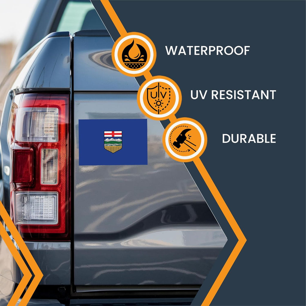 Magne M U Albert Fla Magnet 4x Inches Flexibl Magneti Decal Heav Dut Viny Magne fo Car Truck SUV Fridge Locker Canadia Provinc Souvenir Mad i USA