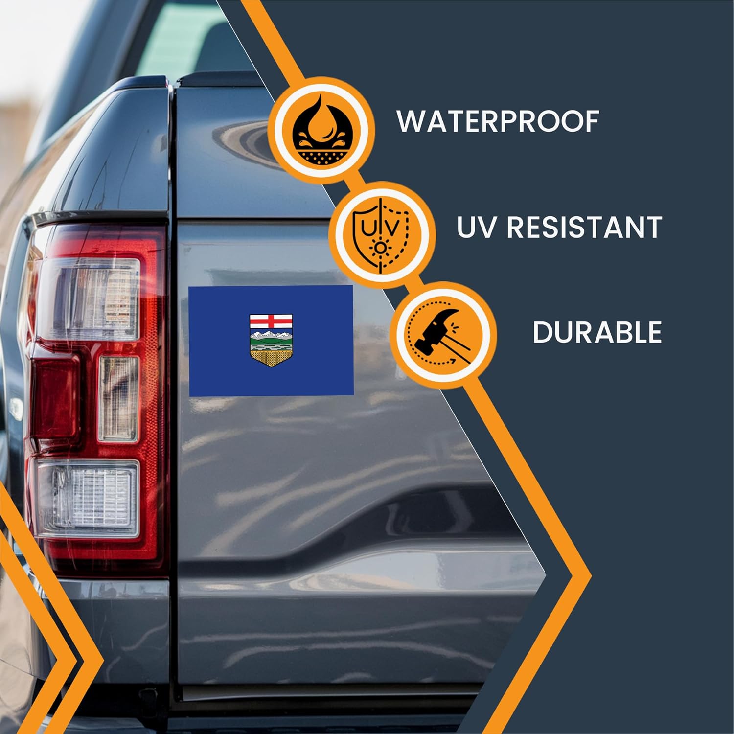 Magne M U Albert Fla Magnet 4x Inches Flexibl Magneti Decal Heav Dut Viny Magne fo Car Truck SUV Fridge Locker Canadia Provinc Souvenir Mad i USA