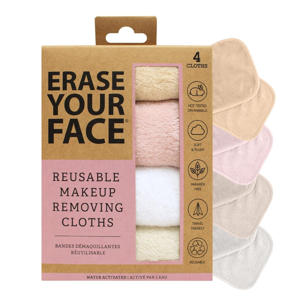 ERAS YOU FAC Makeu Remove Cloth Reusabl Microfibe Fac Towel t Cleans Remov Makeu Wate Activated Dual-Side Desig fo Eas Use Grea Bachelorett Bridesmai Gif ( Count)