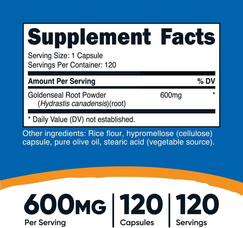Nutricos Goldensea Roo 600mg 12 Capsule Non-GMO Glute Free Vegetaria Capsules
