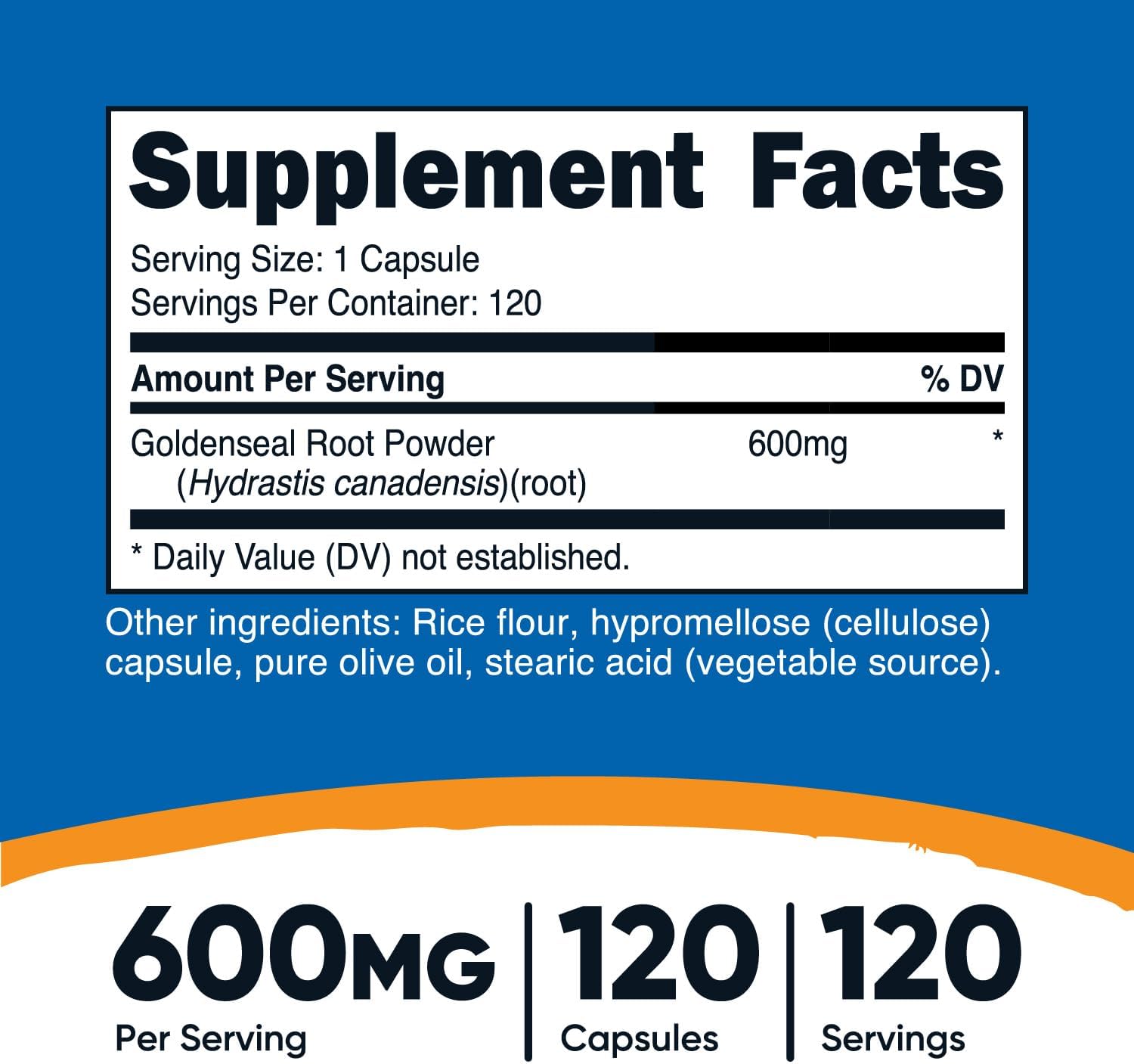 Nutricos Goldensea Roo 600mg 12 Capsule Non-GMO Glute Free Vegetaria Capsules