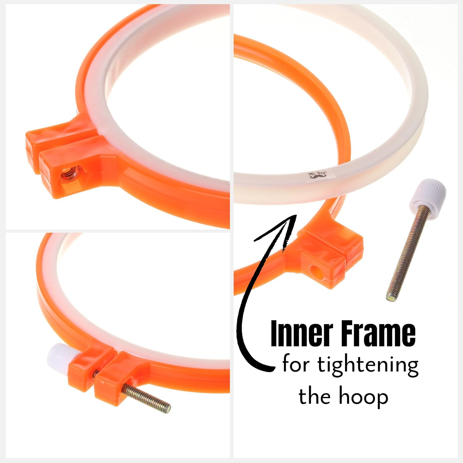 Embroider Hoop Set pcs 3. inc t 10. inch Assorte Colors Plasti Embroider Hoop Cros Stitc Hoops Embroider Rings Cros Stitc Plastic Sewin Ring Hoops.