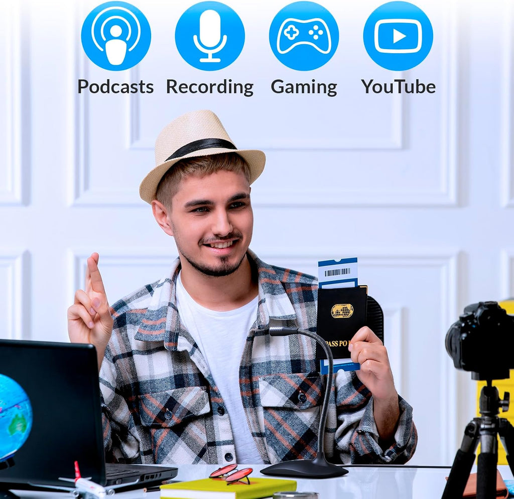 KLI Tal US Des Microphon fo Compute Ne Compatibl wit An P Lapto Ma Professiona Deskto Mi wit Stan Recordin Gamin Streamin YouTub Podcas Mics