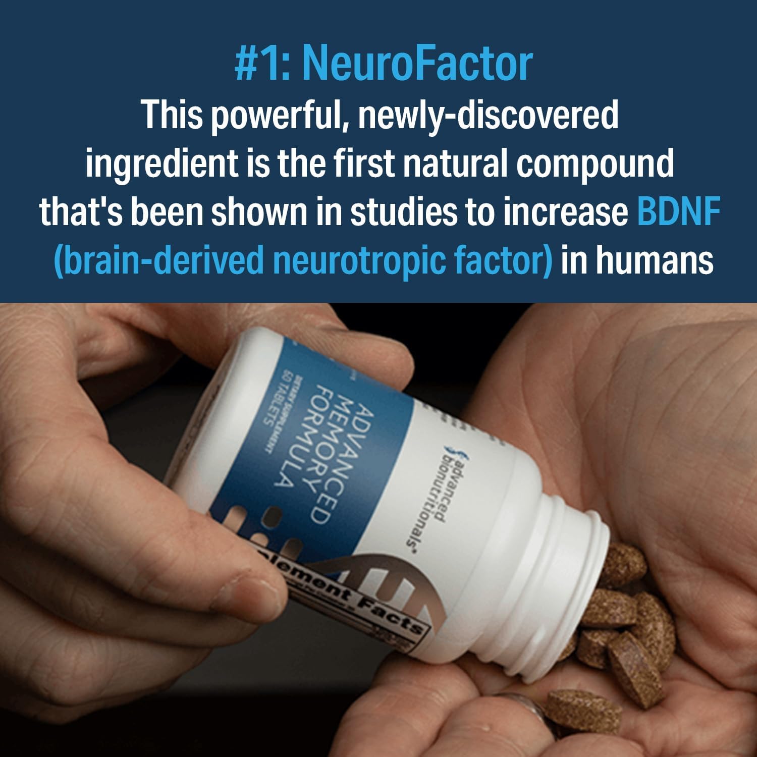 Advanced?Bionutritional Advanced?Memor Formula,?Brai Booste Supplemen fo Memor an Focus,?Acetylcholine,?Alpha-GPC,?NeuroFactor,?Manufacture i Th USA,?60?Tablets