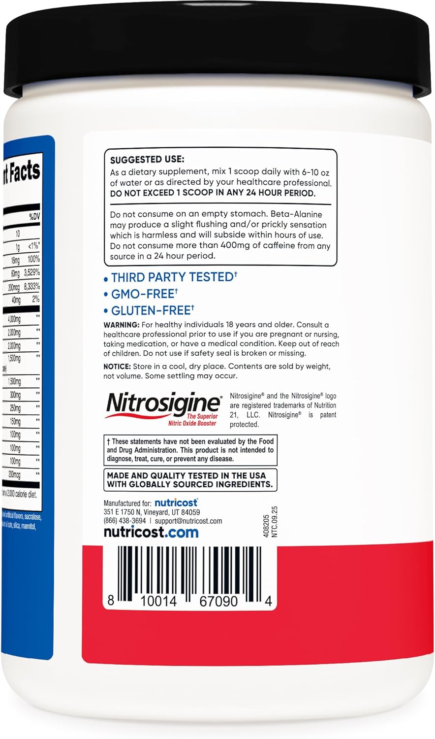 Nutricost Pre-X Xtreme Pre-Workout Complex Powder, Fruit Punch, 30 Servings, Vegetarian, Non-GMO and Gluten Free