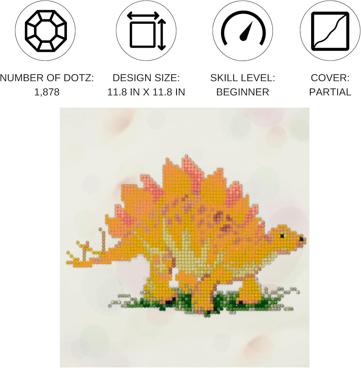 DIAMON DOT a Hom Stegg Diamon Paintin Kit fo Adult Diamon Ar Kit Relaxin Creativ Craf Ki wit Dot Gem 11.8x11.8
