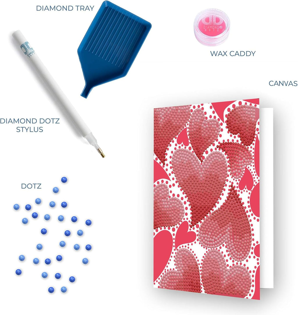 DIAMON DOT Heart Swir Diamon Ar Cards Handmad Diamon Paintin Card Kit Handmad Greetin Card Kit fo Valentine Note an Specia Occasions