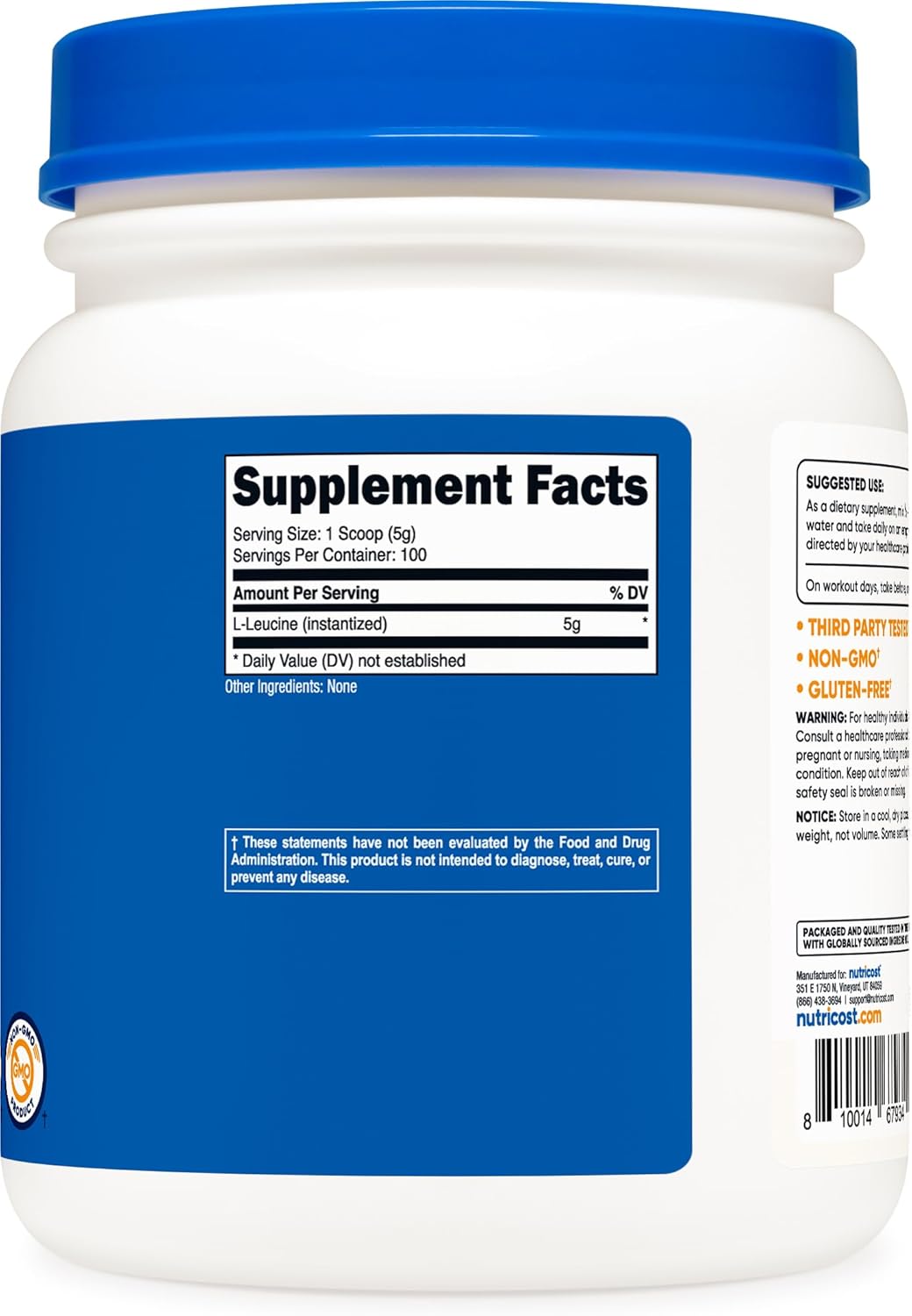 Nutricos Pur L-Leucin Powde 50 Grams