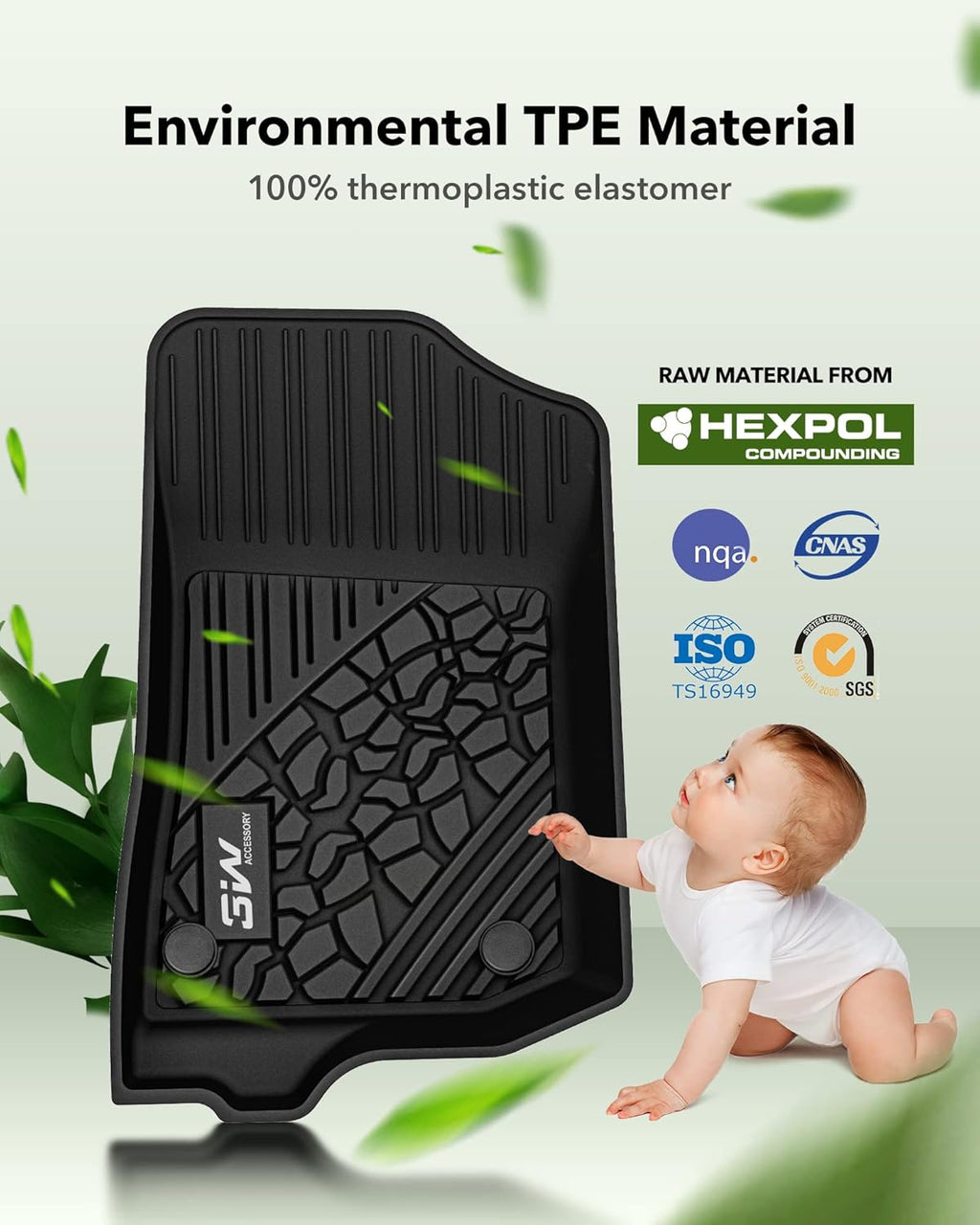 3 Floo Mat Compatibl fo Jee Gladiato 2020-2024 TP Al Weathe Custo Fi Floo Line fo Jee Gladiator,1s 2n Ro Ful Se Ca Liner wit Gre Logo Black