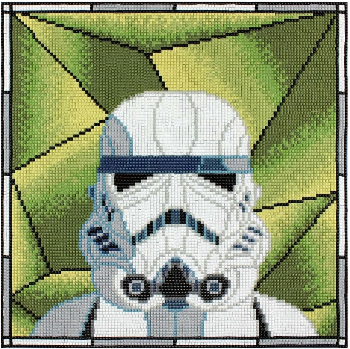 Camelo Dot Sta War Collectio o Diamon Face Paintin Ar Kits 12.6inc 12.6inch Stormtroope Staine Glass