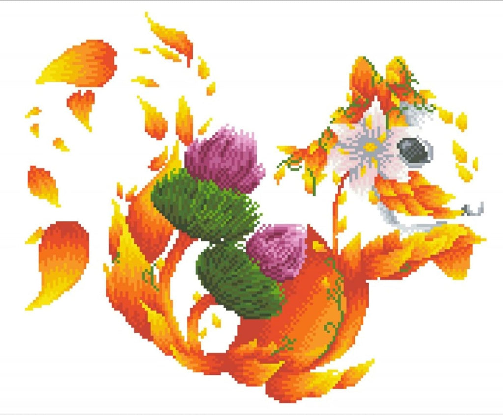 DIAMON DOT Scotc Squirre Anima Diamon Paintin Kit fo Adult Diamon Ar Kit Relaxin Creativ Craf Ki wit Dot Gem 16.5inchx20.5inch