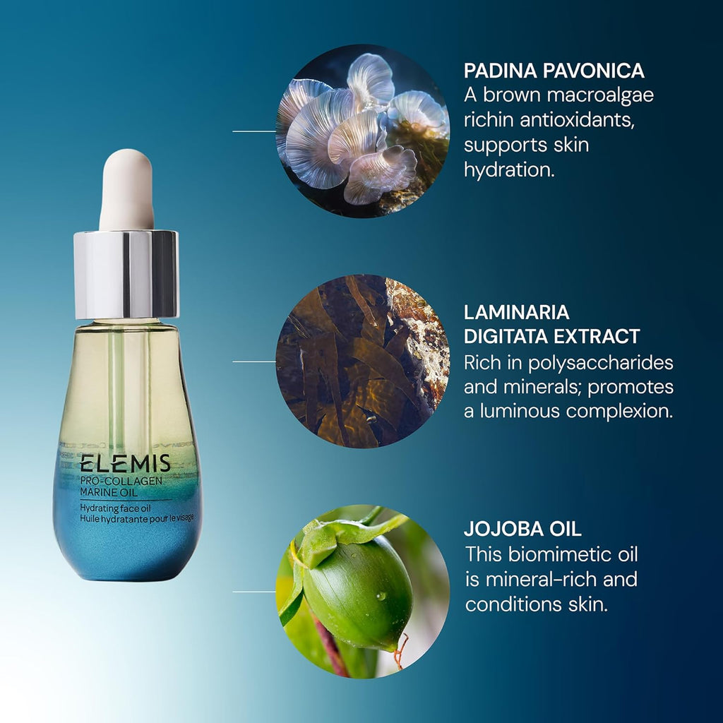 ELEMI Pro-Collage Marin Oi 15ml Lightweigh Fac Oi T Hydrate Nouris ImpSki Texture