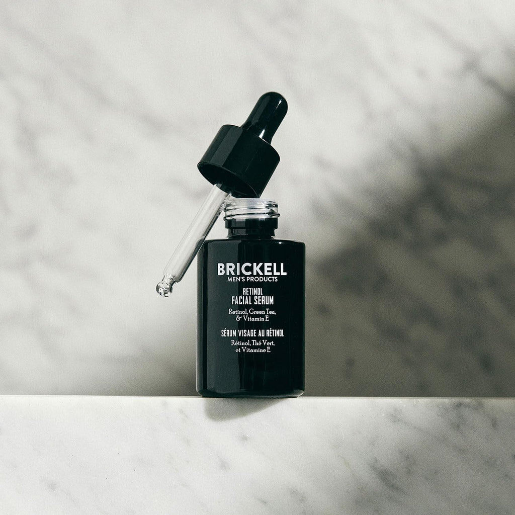 Brickel Men' Retino Ski Car Seru Treatmen Fo Firmin Fac Line Ey Wrinkles Dee Hydratin Facia Skincar Seru Fo Anti-Aging Fragranc Free Ounce