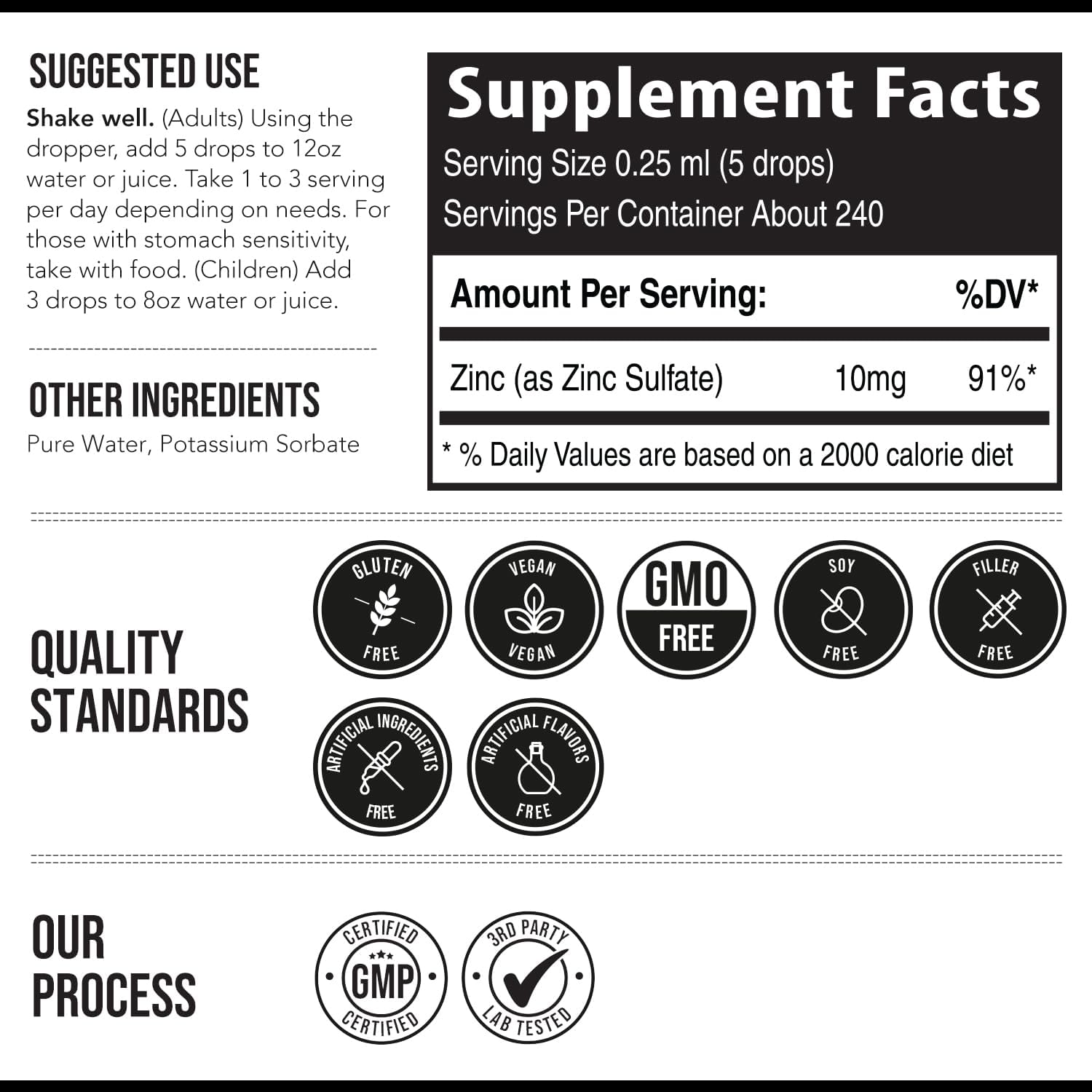 Ioni Liqui Zin  Mont Supply Adjustabl Dosin fo Adult Hig Absorption Vegan Glas Bottl Support Immun System Brai Thyroi Healt Essentia Minera Supplemen ( oz)