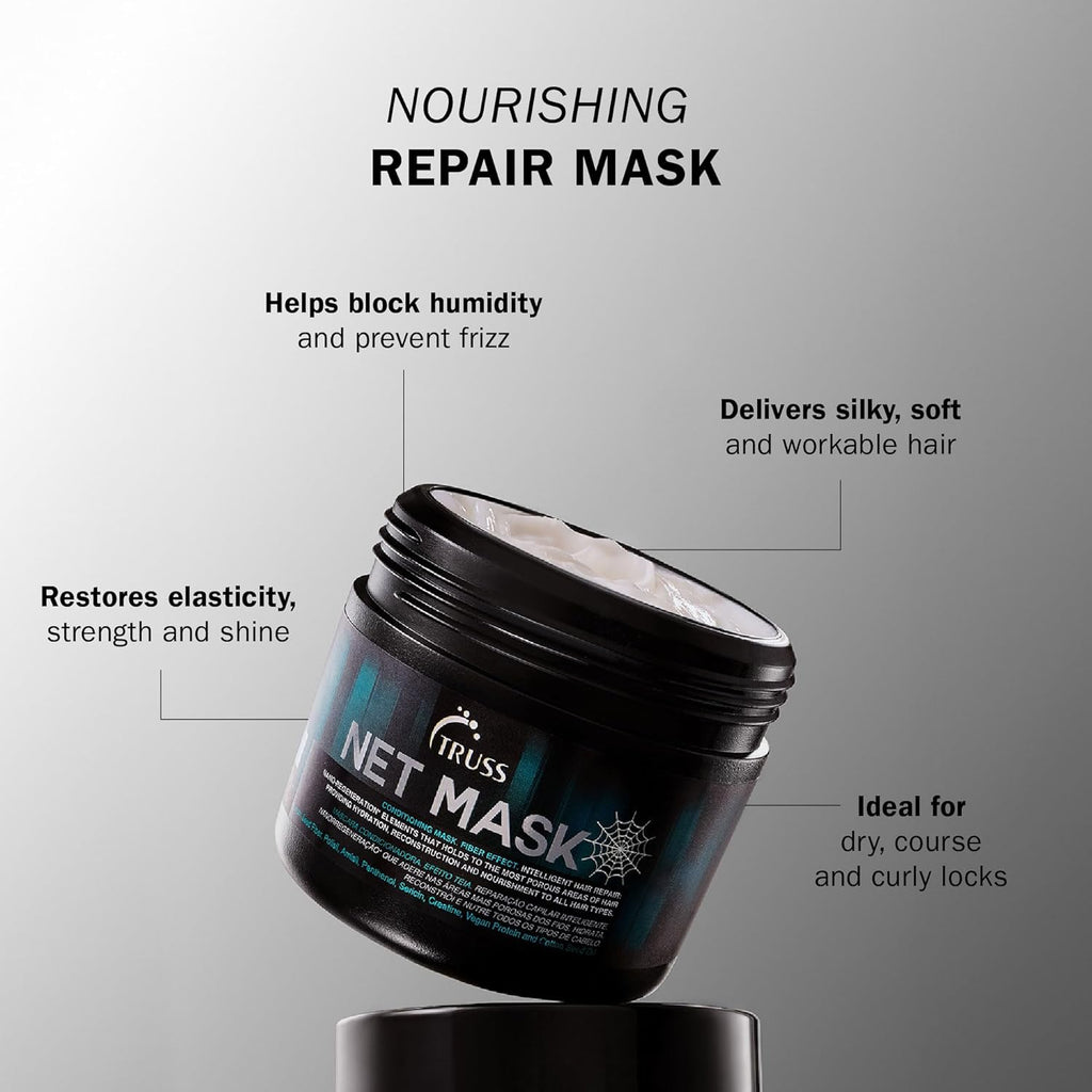 TRUS Ne Dee Conditionin Hai Mas fo Damage Hai Formulate wit Nano-Regeneratio fo Protei Replenishment Hydratio Shin Reduce Frizz Define Curl Restore Elasticit (19. Oz)