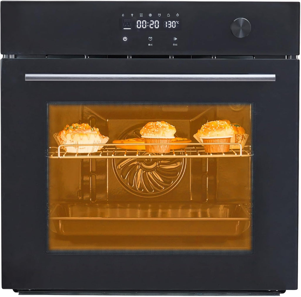 GarveeHom 2 i 6 Oven Cookin Function 10 Menu Touc Contro Ove i Stainles Stee fo Hom Baking Black