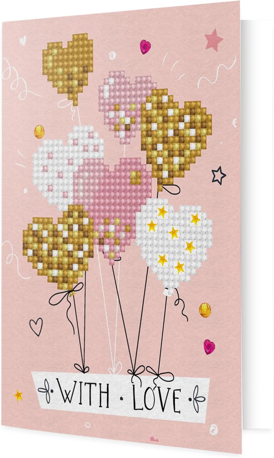 DIAMON DOT Lov Balloon Car Diamon Paintin Kit fo Adult Diamon Ar Kit Relaxin Creativ Craf Ki wit Dot Gems